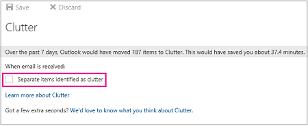 see clutter folder in outlook for mac